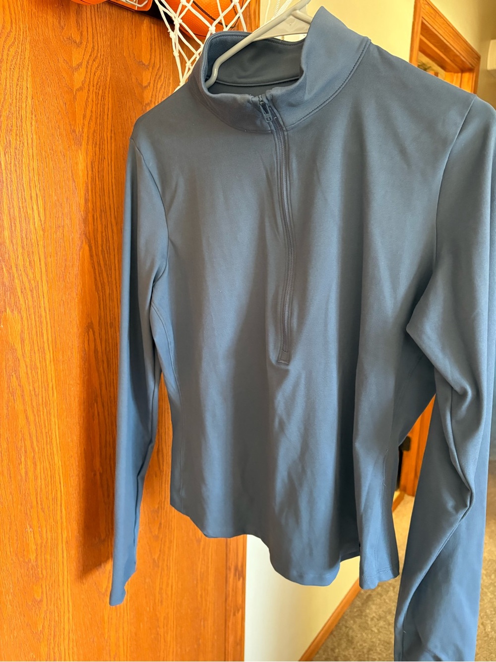 Under Armour Slate Blue Long-Sleeve Half-Zip Performance Top